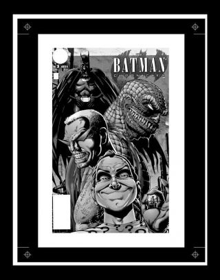 Brian Bolland Batman Chronicles 3 Rare Production Art Cover Mono
