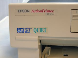 Vintage Epson ActionPrinter 5000,  ESC P2 Dot Matrix Tractor Feed Printer RARE 3