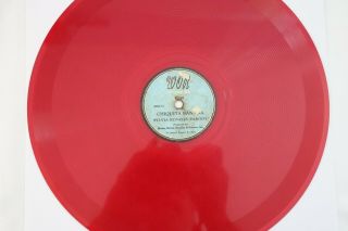 Rare Vtg WOR Recording Chiquita Banana Parody Sylvia Rosales Red Vinyl Record 2
