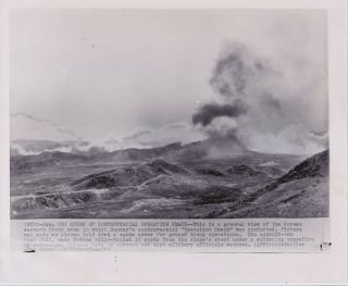 Korean War Scene Of " Operation Smack " Rare Vintage 1953 Press Photo