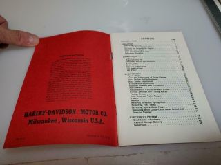 1950 HARLEY DAVIDSON MOTORCYCLE RIDERS HAND BOOK REVISED 1951 RARE 2