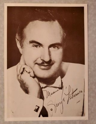 George Liberace Rare Signed Vintage 5x7 Photo,  American Musician