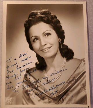 Rosalia Maresca Rare Signed Vintage (1968) 8x10 Photo,  Opera Soprano
