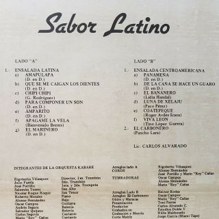 ORQUESTA KABARE VERY RARE EL CARBONERO GUAGUANCO USA EX 15 LISTEN 2