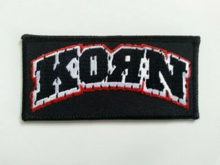 Korn Rare Woven Embroidered Patch,  2x4 Inches Iron - On,  Official