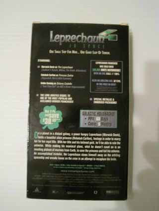 LEPRECHAUN 4 IN SPACE VHS PROMO RARE HORROR 2