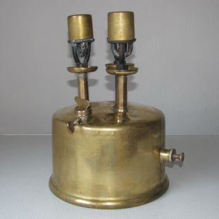 Vintage Brass Antique 4 Burner Kerosene Pressure Stove Outdoor Rare Rolex Antiek