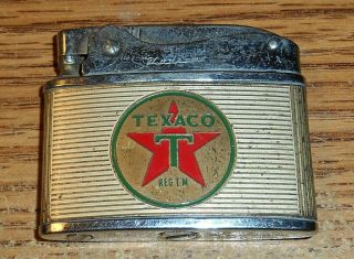 Vintage Texaco Flat Advertising Lighter/rare