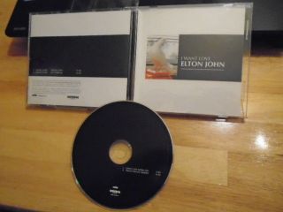 Rare Promo Elton John Cd Single I Want Love Edit,  Lp Songs From The West Coast