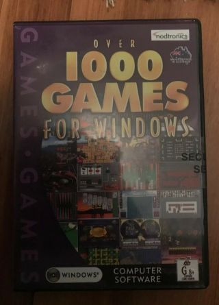 Over 1000 Games Compilation For Windows Pc Cd Rom Aussie Seller Rare Games