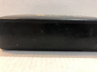 Very Unique and RARE VINTAGE TRINKET BOX.  LEATHER MATERIAL WELL MADE.  ROMAN 4