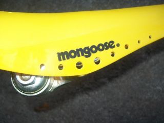 OLD SCHOOL BMX 1984 Mongoose seat Viscount TEAM Supergoose N O S Rare Yellow 3