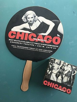 Chicago The Musical Broadway Hand Fan & Las Vagas Rubic Cube Rare