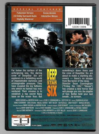 Deep Star Six (DVD) RARE & OOP,  HARD TO FIND 1988 SCI - FI VG COND,  FREESHIPPIN 2