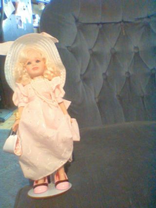 ARTIST DOLLMAKER LINDA RICK LITTLE GIRL DRESS IN MOMMY CLOTHES LIMITED 24 RARE 6