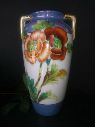 Vintage Noritake Art Deco Luster Vase,  Flowers Rare