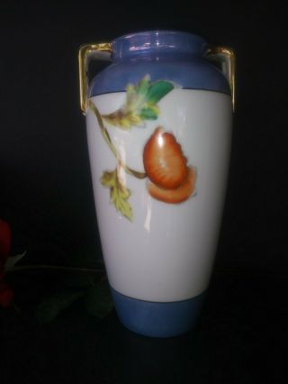 Vintage Noritake Art Deco Luster Vase,  Flowers RARE 2