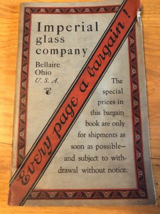 Rare Imperial Glass Bellaire Ohio Second Edition Bargin Book