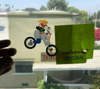 Inspector Gadget Promo Slide 4x5 Dic Animation City Transparency Bike Penny Rare