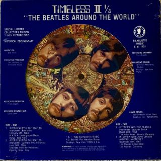 Beatles " Timeless Ii 1/2 " Ultra - Rare U.  S.  Picture Disc In Die - Cut Cover