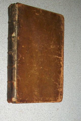 Rare 1751 Antique Leather Book 18th Century Antiquarian