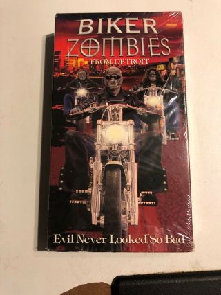 Biker Zombies From Detroit Vhs Dead Alive Productions Rare Oop Sov