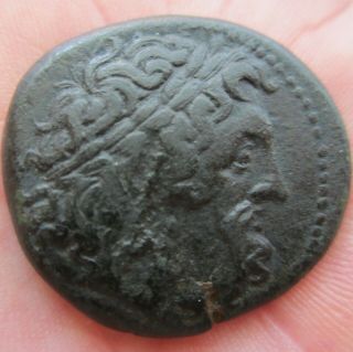 Ptolemy Ii Ptolemaic Egypt Medium Bronze 28 Mm 14.  6 Gm Coin Zeus Eagle Rare