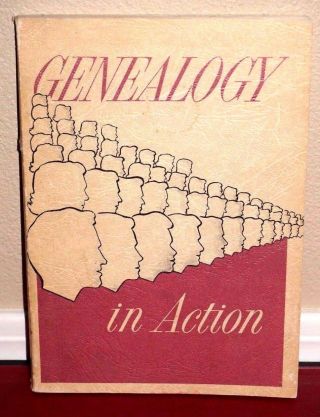 Genealogy In Action 1964 1sted Lds Mormon Church Rare Vintage Pb