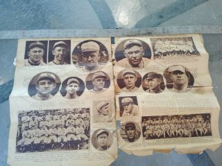 Rare 1919 Babe Ruth Ty Cobb Roger Hornsby Mid Week Pictorial Newspaper