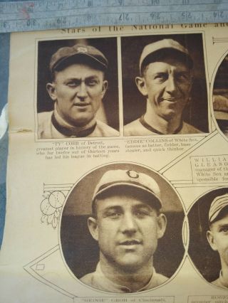 Rare 1919 BABE RUTH TY COBB ROGER HORNSBY MID WEEK PICTORIAL NEWSPAPER 2