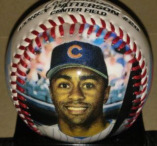 Corey Patterson 20 Chicago Cubs Fotoball Special Edition Glossy Baseball Rare