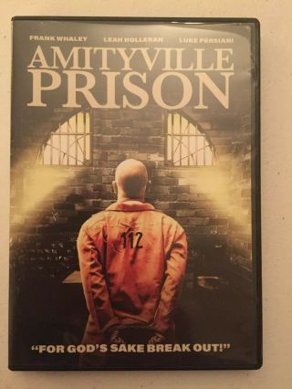 Amityville Prison Dvd Rare Oop Sov Found Footage Against The Night 2017 Whaley
