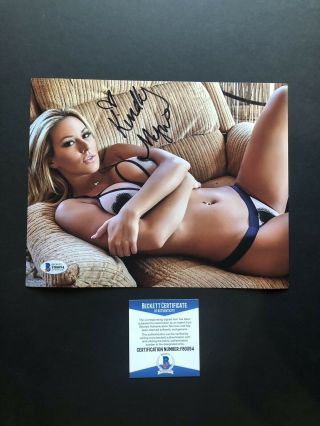 Kindly Myers Autographed Signed 8x10 Photo Beckett Bas Sexy Hot Model Rare