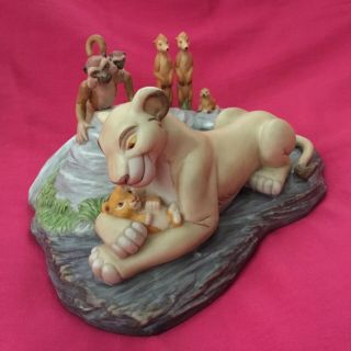 Rare Disney Lion King Sarabi & Simba Applause For The Prince Figure Figurine