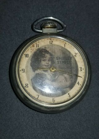 Rare Vintage Shirley Temple Pocket Watch Paramount Pictures 1950 