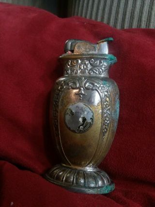 Evans Decorative Table Lighter Vintage Antique Collectible Unique Rare