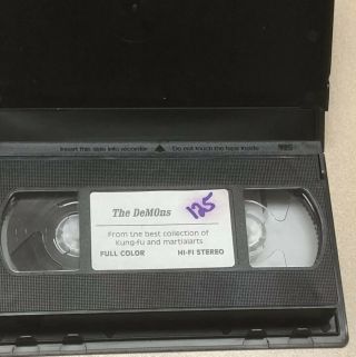 Vintage 1985 The Demons Cult Martial Arts Action Kung Fu Ocean Shores VHS RARE 5