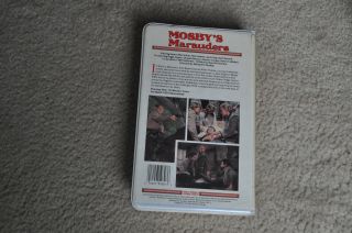 walt disney home video Mosby ' s Marauders VHS rare very old white clamshell case 2