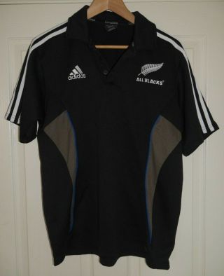 Vintage Zealand Rugby Polo Shirt Mens Small Rare All Blacks D197