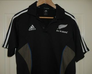 VINTAGE ZEALAND RUGBY POLO SHIRT MENS SMALL RARE ALL BLACKS D197 3