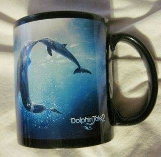 Dolphin Tale 2 Movie Ceramic Coffee Mug Rare Design Euc