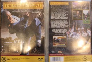 Shaolin Temple Rare Oop Deleted Dvd Pal R4 Jet Li Debut Kung Fu Movie Film
