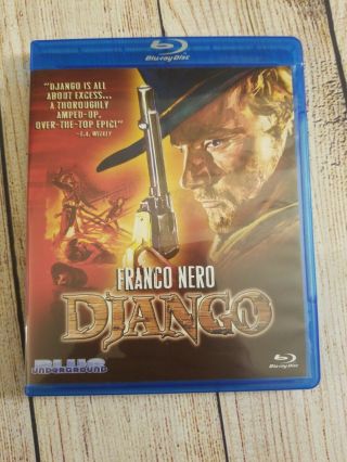 Django (blu - Ray,  2010) Oop Rare.  Franco Nero.  Blue Underground Spaghetti Western