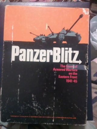 Panzerblitz Avalon Hill Wwii 1970 Board Game Ww2 World War 2 Wwii Strategy Rare