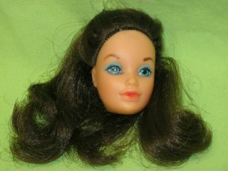Rare Barbie Vintage 1972 Babs Busy Steffie Brunette Doll Tlc Head (only)