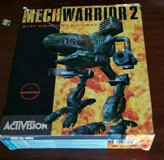Vintage - Rare - Mechwarrior 2 Pc Big Box Collectors Video Game.