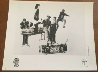 Rare 1980s Publicity Photo Hip Hop Band World Famous Supreme Team Show - Virgin