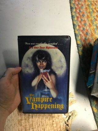The Vampire Happening Horror Sov Slasher Rare Oop Vhs Big Box Slip