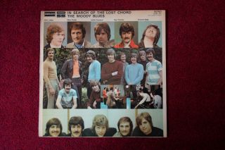 MOODY BLUES IN SEARCH OF THE LOST CHORD RARE MONO 1ST PRESSING 1W 1W DML.  711 EX 3
