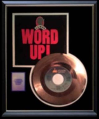 Cameo Word Up Rare Gold Record Disc Rare